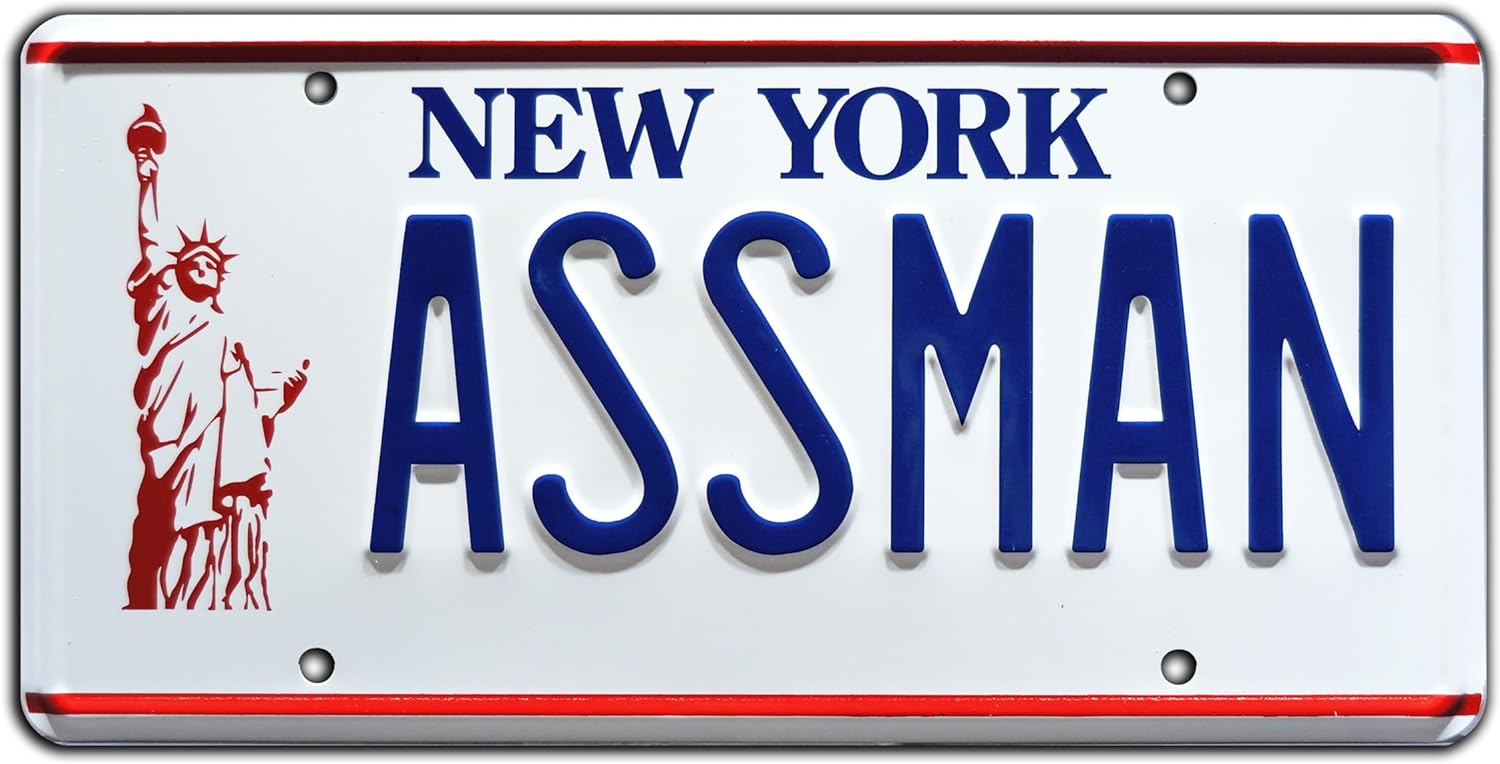 Seinfeld Cosmo Kramer’s Assman License Plate
