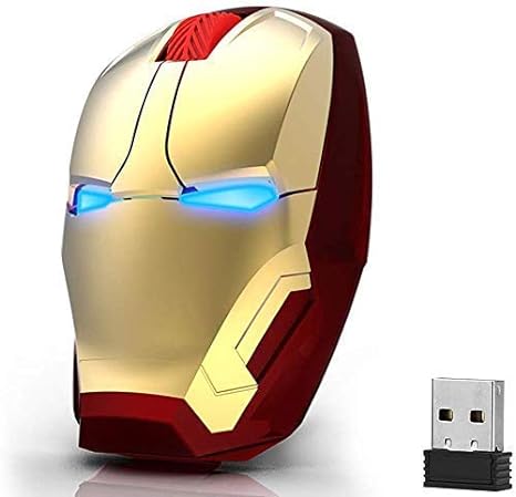 Iron Man Mouse - 2.4 G Optical Mouse with USB Receiver