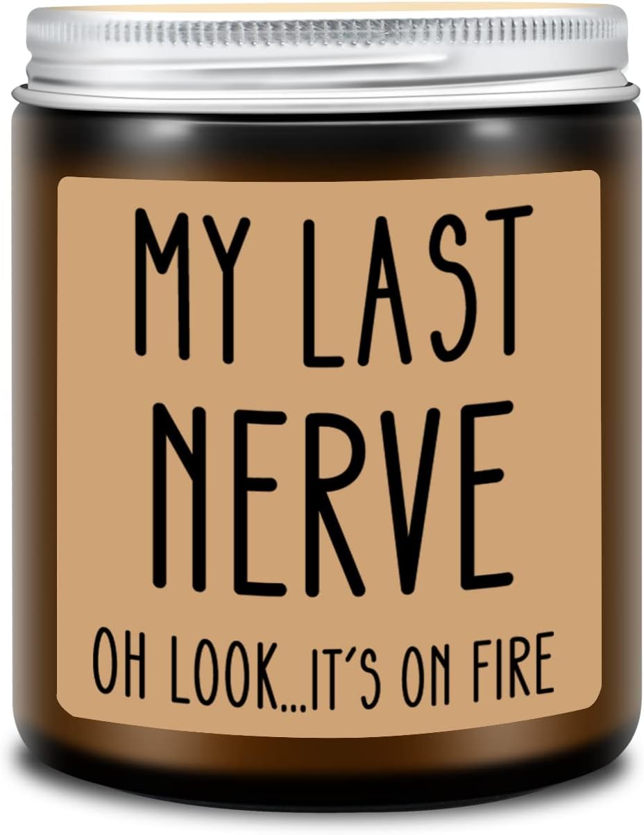 My Last Nerve Candle - Lavender fragrances candle for stress relief