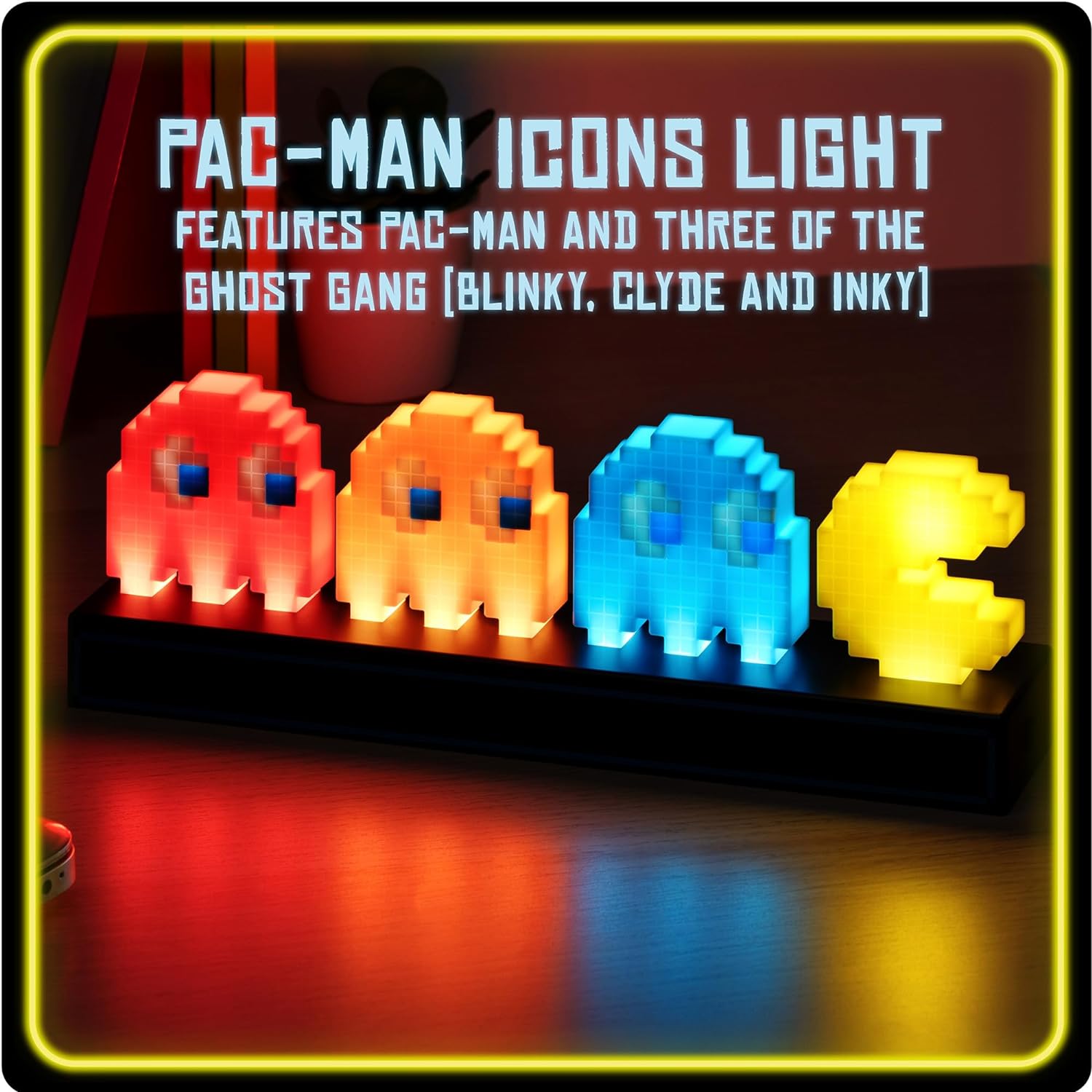 Pac Man and Ghosts Light - Pac Man Collectable Figure Lamp