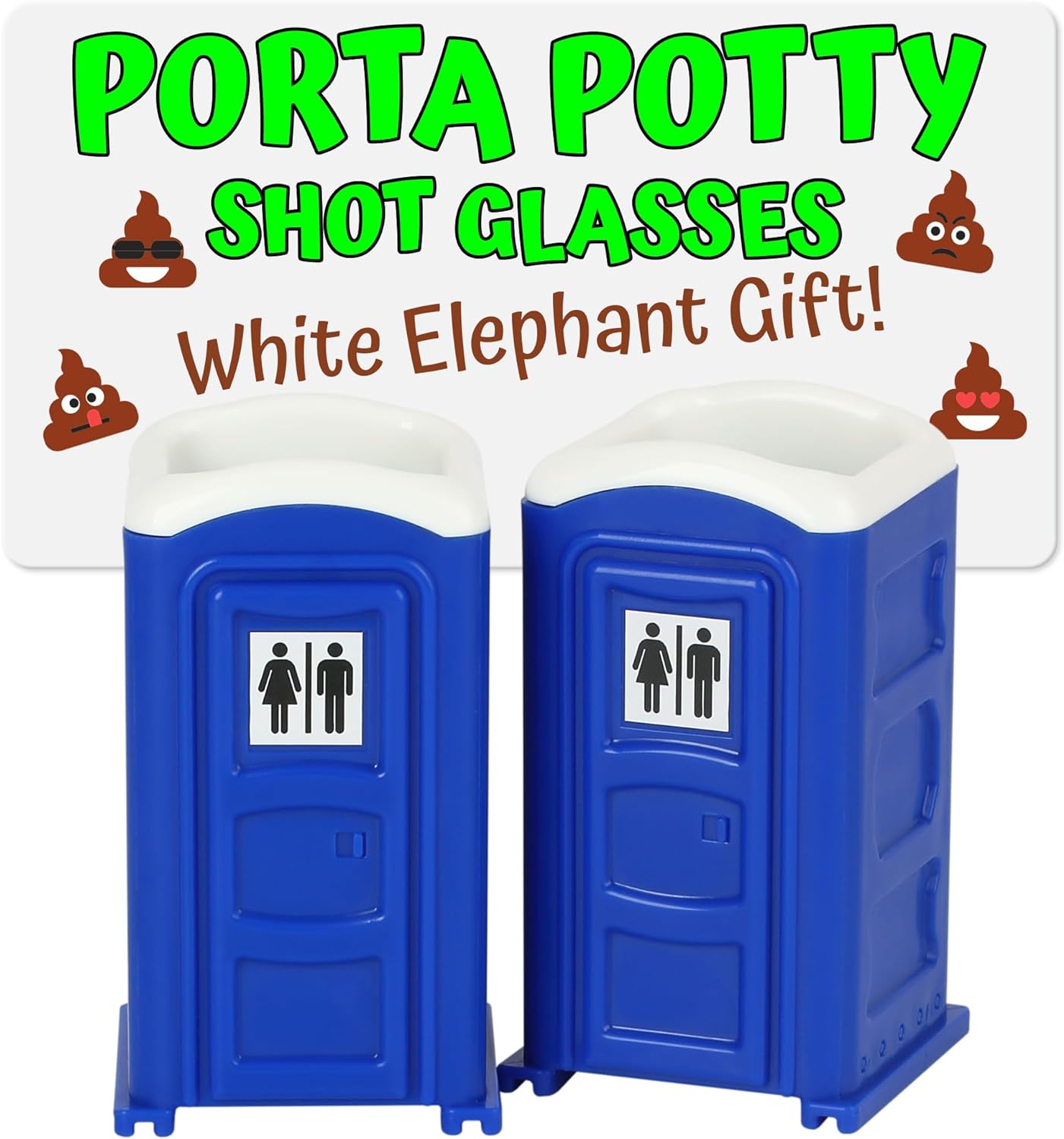 Porta Potty Shot Glasses - Funny Shot Glasses