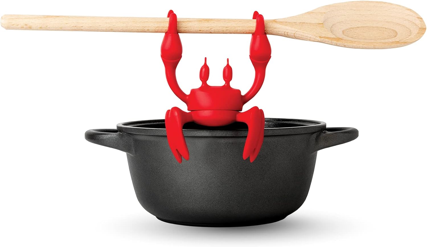 Red Crab Silicone Utensil Rest - Silicone Spoon Rest for Stove Top