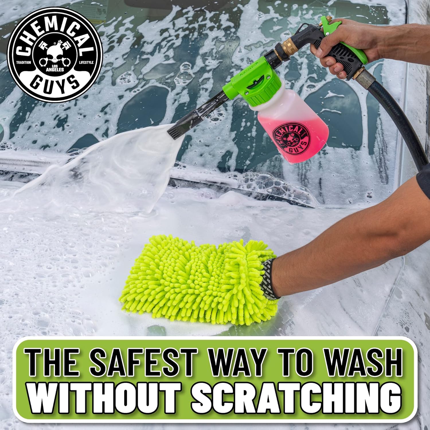 Foam Blaster Wash Gun - The Ultimate Car Wash Foamer that Connects to Any Garden Hose