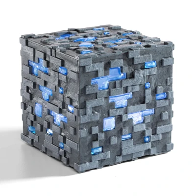 Minecraft Diamond Ore - illuminating LED ore on touch
